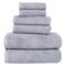 Hastings Home 6-piece 100-percent Cotton Towel Set with 2 Bath Towels, 2 Hand Towels and 2 Washcloths (Silver) 771511GVI - alternate 3